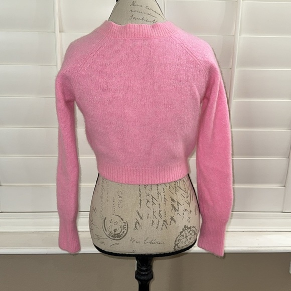 White + Warren Cashmere Featherweight Button Cardigan Pink - Picture 4 of 10